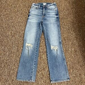 Good American Light Blue Straight Leg Jeans